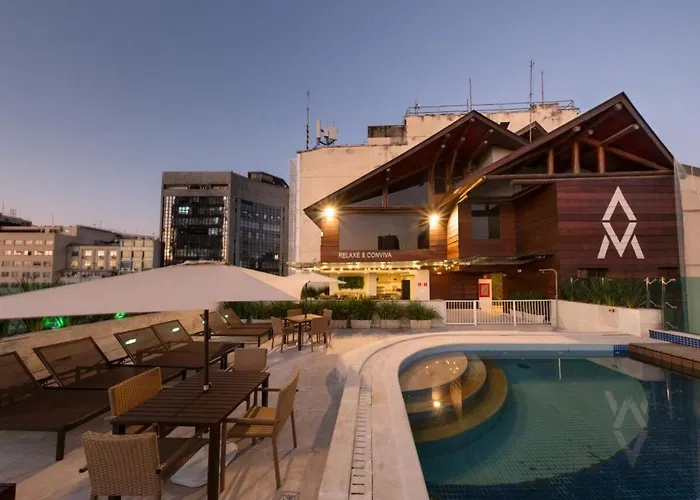 Studio Com Piscina No Rooftop
